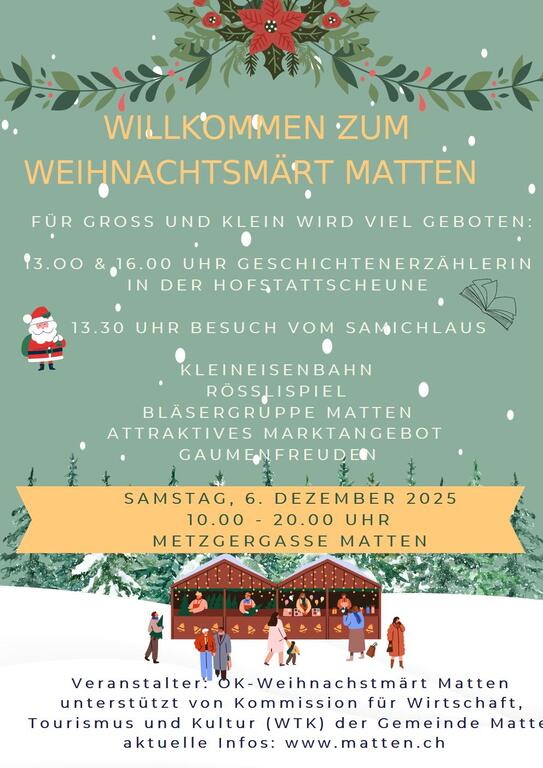 Weihnachtsmärt Flyer 2025