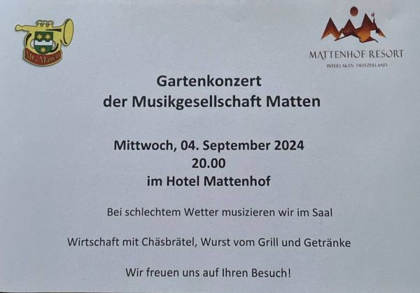 Gartenkonzert 2024