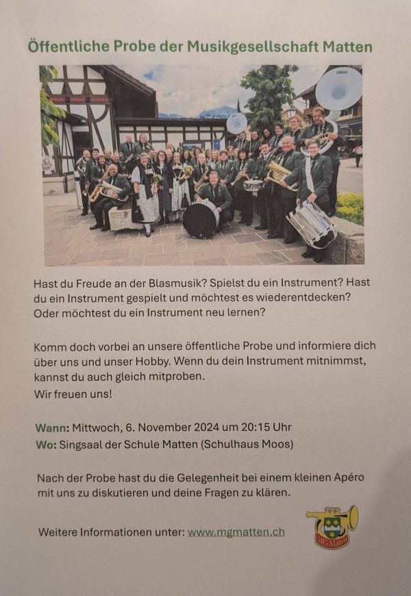 Öffentliche Probe